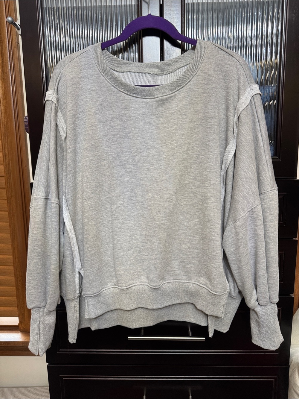 Light Gray Cozy Oversized Sweatshirt